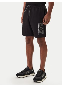 EA7 Emporio Armani Szorty sportowe 7M001315 AF13512 Czarny Regular Fit ze sklepu MODIVO w kategorii Spodenki męskie - zdjęcie 188130169