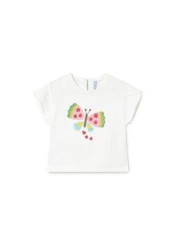 Mayoral T-Shirt 1087 Biały Regular Fit ze sklepu MODIVO w kategorii Kaftaniki i bluzki - zdjęcie 188130255