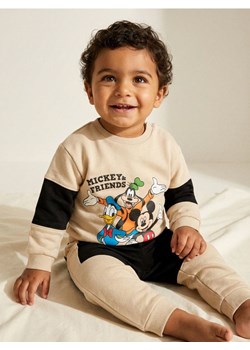 Sinsay - Bawełniany komplet z przeszyciami Mickey Mouse - beżowy ze sklepu Sinsay w kategorii Komplety chłopięce - zdjęcie 188131646