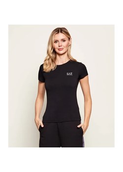 EA7 T-shirt | Slim Fit ze sklepu Gomez Fashion Store w kategorii Bluzki damskie - zdjęcie 188132057