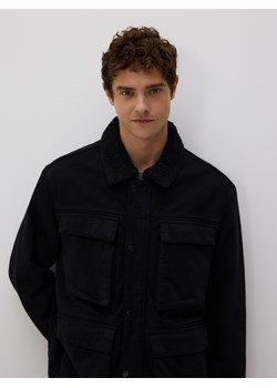 Reserved - Kurtka sherpa z kołnierzem - czarny ze sklepu Reserved w kategorii Kurtki męskie - zdjęcie 188133709