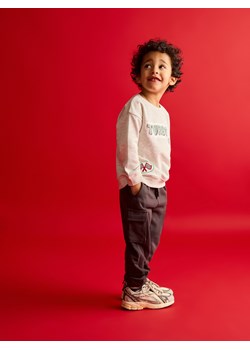 Reserved - Bawełniane joggery cargo - ciemnoszary ze sklepu Reserved w kategorii Spodnie chłopięce - zdjęcie 188134029