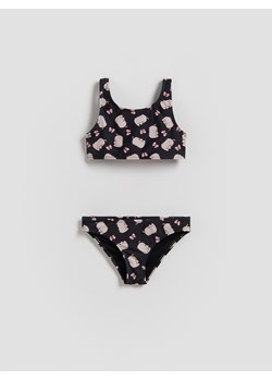 Reserved - Dwuczęściowy strój kąpielowy Pusheen - czarny ze sklepu Reserved w kategorii Stroje kąpielowe - zdjęcie 188134507