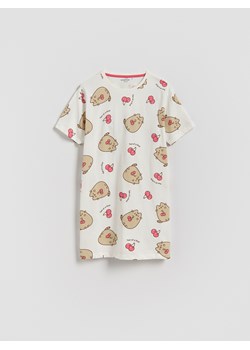 Reserved - Koszula nocna Pusheen - złamana biel ze sklepu Reserved w kategorii Piżamy dziecięce - zdjęcie 188134509