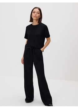 Reserved - Spodnie dresowe long leg - czarny ze sklepu Reserved w kategorii Spodnie damskie - zdjęcie 188134548