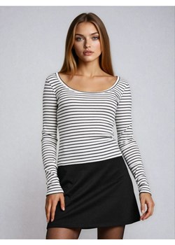 Sinsay - Bawełniana bluzka z długim rękawem - wielobarwny ze sklepu Sinsay w kategorii Bluzki damskie - zdjęcie 188135176