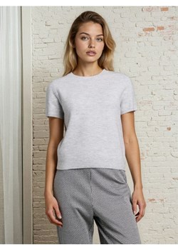 Sinsay - Bluzka swetrowa z domieszką wełny - szary ze sklepu Sinsay w kategorii Bluzki damskie - zdjęcie 188135178