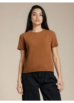 Sinsay - Bluzka swetrowa z domieszką wełny - brązowy ze sklepu Sinsay w kategorii Bluzki damskie - zdjęcie 188135179