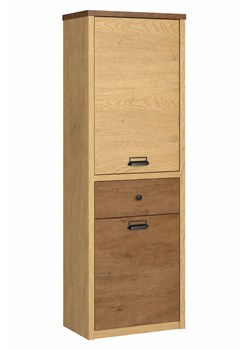 Loftowy regał zamykany dąb cremona + dąb lefkas L5-W01 ze sklepu Edinos.pl w kategorii Regały i witryny - zdjęcie 188135197