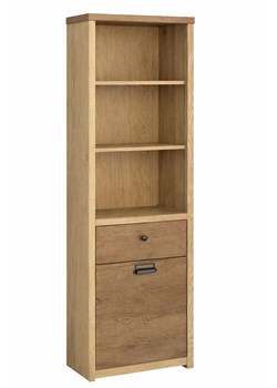 Regał otwarty z szufladą dąb cremona + dąb lefkas N7-D09 ze sklepu Edinos.pl w kategorii Regały i witryny - zdjęcie 188135199