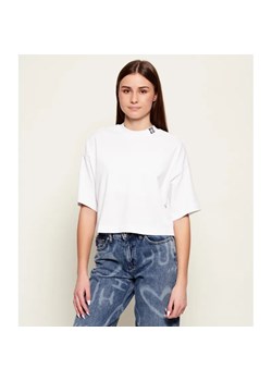 HUGO T-shirt Damelody | Cropped Fit ze sklepu Gomez Fashion Store w kategorii Bluzki damskie - zdjęcie 188135669