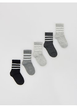 Reserved - Skarpetki 5 pack - jasnoszary ze sklepu Reserved w kategorii Skarpetki dziecięce - zdjęcie 188135715