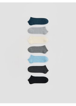 Reserved - 7 pack skarpet - niebieski ze sklepu Reserved w kategorii Skarpetki męskie - zdjęcie 188135778