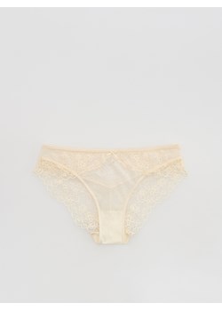 Reserved - Koronkowe majtki figi - złamana biel ze sklepu Reserved w kategorii Majtki damskie - zdjęcie 188135807