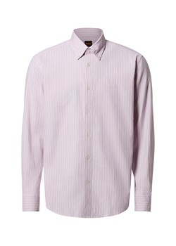 BOSS Orange Męska koszula casual - Ricoplus Mężczyźni Regular Fit Bawełna brudny róż w paski ze sklepu vangraaf w kategorii Koszule męskie - zdjęcie 188135818