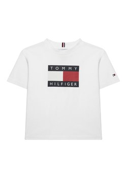 Tommy Hilfiger T-Shirt KB0KB10340 M Biały Regular Fit ze sklepu MODIVO w kategorii T-shirty chłopięce - zdjęcie 188137887