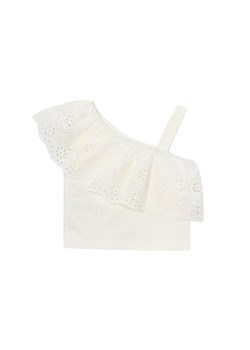 Mayoral Top 3022 Écru Cropped Fit ze sklepu MODIVO w kategorii Bluzki dziewczęce - zdjęcie 188137898