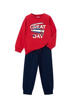 Mayoral Dres 3882 Czerwony Regular Fit ze sklepu MODIVO w kategorii Komplety chłopięce - zdjęcie 188137918