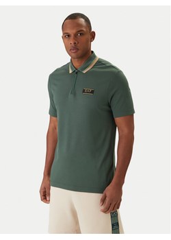 EA7 Emporio Armani Polo 7M001333 AF13739 Zielony Regular Fit ze sklepu MODIVO w kategorii T-shirty męskie - zdjęcie 188137956