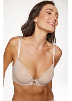Gorteks beżowy biustonosz push-up z odpinanymi ramiączkami Melody, Kolor beżowy, Rozmiar 75F, Gorteks ze sklepu Primodo w kategorii Biustonosze - zdjęcie 188138268