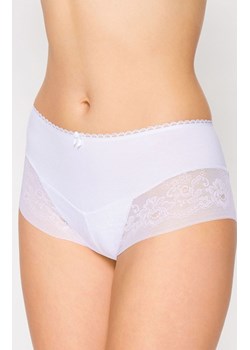 Białe szorty damskie hipster 55/9-a10/2, Kolor biały, Rozmiar S, Miss Fabio ze sklepu Intymna w kategorii Majtki damskie - zdjęcie 188138349