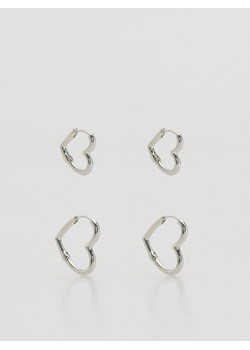 Reserved - Zestaw kolczyków w kształcie serca - srebrny ze sklepu Reserved w kategorii Kolczyki - zdjęcie 188139728