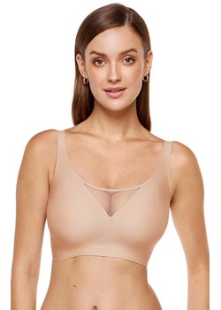 Gorteks beżowy biustonosz miękki soft bez fiszbin plus size Misty, Kolor beżowy, Rozmiar 36, Gorteks ze sklepu Intymna w kategorii Biustonosze - zdjęcie 188140475