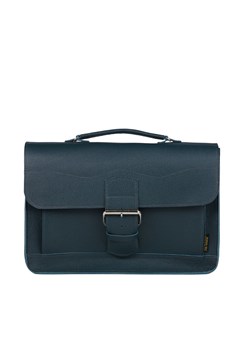 zielona torba skórzana na ramię i do ręki Boston ze sklepu Słoń Torbalski w kategorii Listonoszki - zdjęcie 188140539