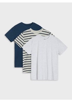 Sinsay - Zestaw bawełnianych koszulek z krótkim rękawem 3 pack - wielobarwny ze sklepu Sinsay w kategorii T-shirty chłopięce - zdjęcie 188140907