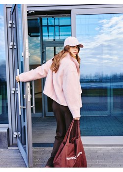 Reserved - Spodnie dresowe long leg - ciemnobrązowy ze sklepu Reserved w kategorii Spodnie damskie - zdjęcie 188141115