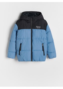 Reserved - Pikowana kurtka oversize z kapturem - granatowy ze sklepu Reserved w kategorii Kurtki chłopięce - zdjęcie 188141186