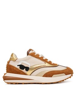 Sneakersy KARL LAGERFELD Zone KL62930N Brązowy ze sklepu eobuwie.pl w kategorii Buty sportowe damskie - zdjęcie 188141467