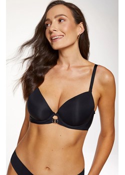 Gorteks czarny biustonosz push-up z odpinanymi ramiączkami Melody, Kolor czarny, Rozmiar 75F, Gorteks ze sklepu Primodo w kategorii Biustonosze - zdjęcie 188141529