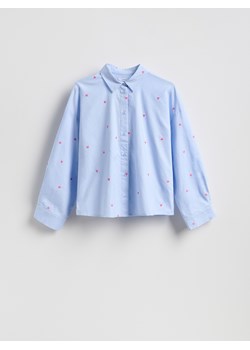 Reserved - Koszula w serca - jasnoniebieski ze sklepu Reserved w kategorii Bluzki damskie - zdjęcie 188141899