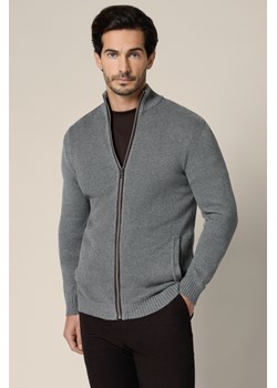 Sweter Szary Bawełniany Algar ze sklepu Lancerto S.A. w kategorii Swetry męskie - zdjęcie 188142226