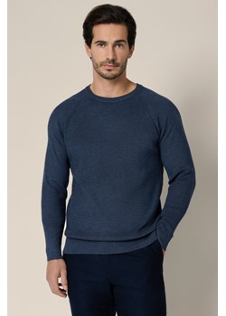 Sweter Granatowy z Wiskozą Baldir ze sklepu Lancerto S.A. w kategorii Swetry męskie - zdjęcie 188142228