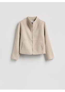 Reserved - Kurtka z wełną - beżowy ze sklepu Reserved w kategorii Kurtki damskie - zdjęcie 188142737