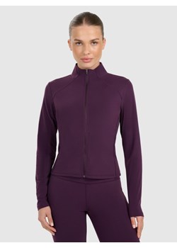 Damska bluza rozpinana bez kaptura 4F 4FWAW25TSWSF1873 - fioletowy ze sklepu Sportstylestory.com w kategorii Bluzy damskie - zdjęcie 188142805