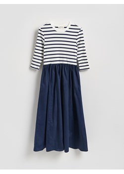 Reserved - Bawełniana sukienka midi - wielobarwny ze sklepu Reserved w kategorii Sukienki - zdjęcie 188143626