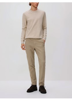 Reserved - Spodnie chino slim fit - beżowy ze sklepu Reserved w kategorii Spodnie męskie - zdjęcie 188143989