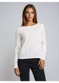 Sinsay - Bluzka z długimi rękawami - kremowy ze sklepu Sinsay w kategorii Bluzki damskie - zdjęcie 188144159