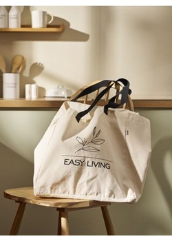 Sinsay - Torba shopper - kremowy ze sklepu Sinsay w kategorii Torby materiałowe - zdjęcie 188144165