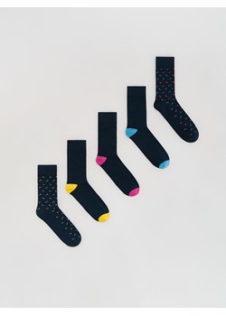 Reserved - 5 pack skarpet - granatowy ze sklepu Reserved w kategorii Skarpetki męskie - zdjęcie 188145146