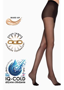 Rajstopy damskie aktywnie chłodzące z efektem gołych nóg czarne ICE 15 DEN, Kolor czarny, Rozmiar 2, Marilyn ze sklepu Primodo w kategorii Rajstopy - zdjęcie 188146107