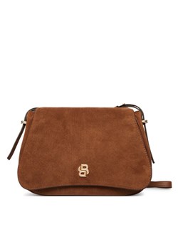 Torebka BOSS Boss Beyond Saddle S 50557963 Brązowy ze sklepu eobuwie.pl w kategorii Listonoszki - zdjęcie 188147198