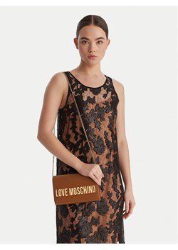Torebka LOVE MOSCHINO JC4103PP1OKD0200 Brązowy ze sklepu eobuwie.pl w kategorii Kopertówki - zdjęcie 188147256