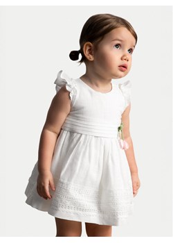 Mayoral Sukienka elegancka 1907 Écru Regular Fit ze sklepu MODIVO w kategorii Sukienki dziewczęce - zdjęcie 188148759