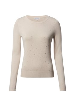 Marie Lund Sweter damski z dzianiny Kobiety Sztuczne włókno taupe jednolity ze sklepu vangraaf w kategorii Swetry damskie - zdjęcie 188149718