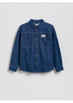 Reserved - Jeansowa koszula - granatowy ze sklepu Reserved w kategorii Koszule chłopięce - zdjęcie 188150368