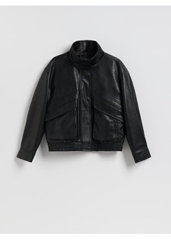 Reserved - Kurtka z imitacji skóry - czarny ze sklepu Reserved w kategorii Kurtki damskie - zdjęcie 188150378